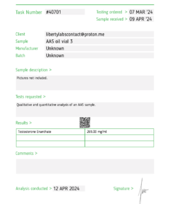 Testosterone Enanthate 250mg